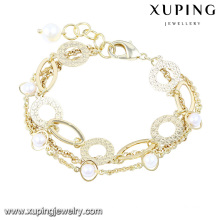 74433 Mode Elegantes 14k Gold-Imitation Schmuck Armband mit Perlen